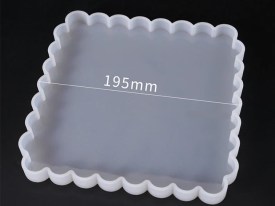 Molde silicona bandeja cuadrada con bordes